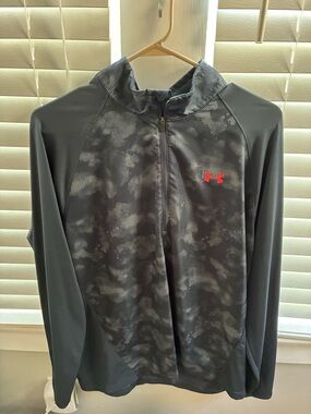 Under Armour Dark Gray Camo Quarter-Zip Pullover